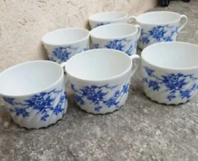 7 tasses à Café en - bleues