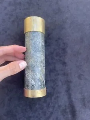 BRASS & STONE candle - holder
