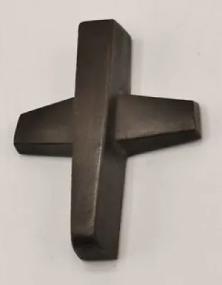 Croix en Bronze Moderniste - massive