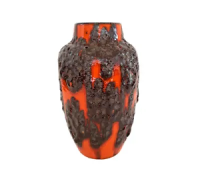 Vase vintage en céramique - coulures