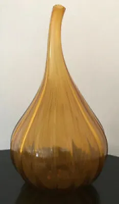 Rare Amber Salviati Vase - drops