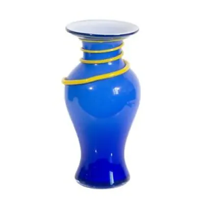Grand Vase Bleu - Jaune