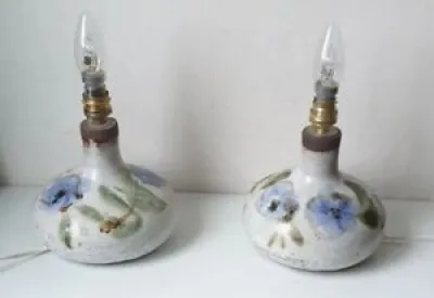 2 lampes albert thiry - reynaud murier