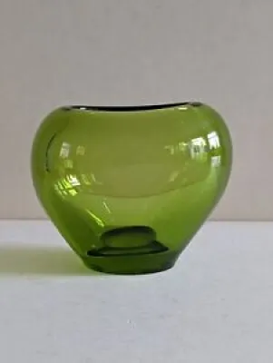 Vase cœur vintage vert - holmegaard