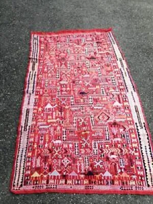 Ancien tapis berbere - selle chameau