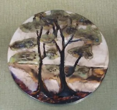 Céramique murale émaillée - arbres