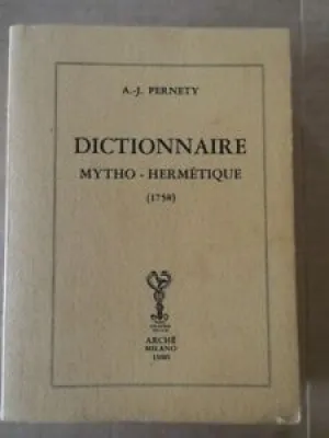 PERNETY : DICTIONNAIRE - arche