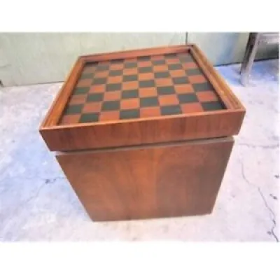 1960s Antique Chess table - stool