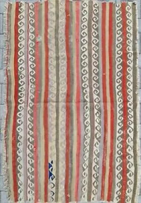 Antique Rug, Kilim rug, - striped turkish