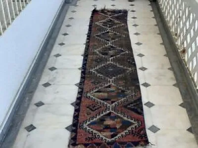 Vintage Turkish Oushak - wool rug runner