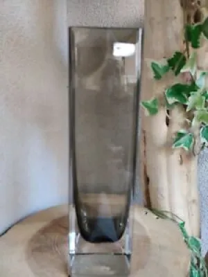 Ancien vase cristal fumé - roland
