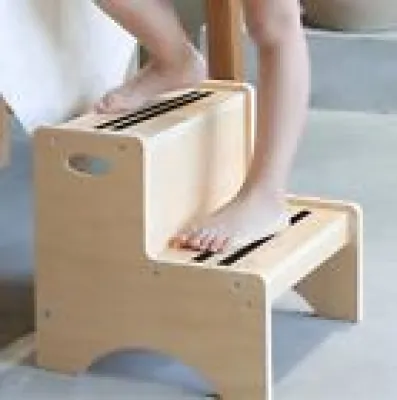 Wooden Step Stool For - mats