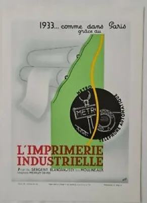L'imprimerie industrielle - industrie