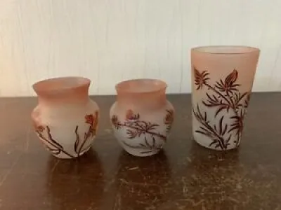 Ensemble 2 vases et 1 - nancy