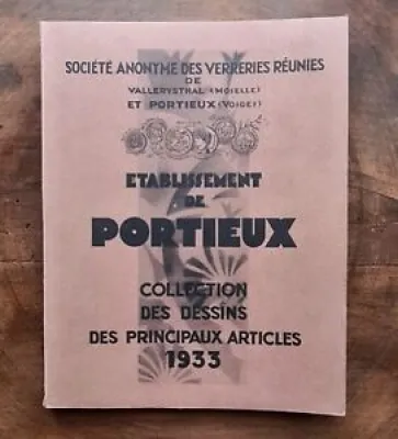 RARE catalogue Verrerie - vallerysthal portieux