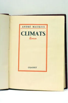 Livre ancien Climats