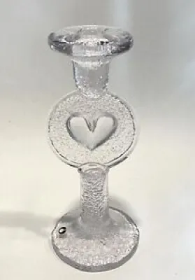Glass Heart candle holder