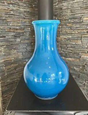 Vase Craquelé Bleu Turquoise - pol chambost