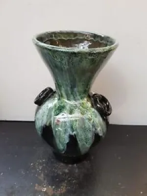 Ancien Vase GAUBIER Céramique - coulures