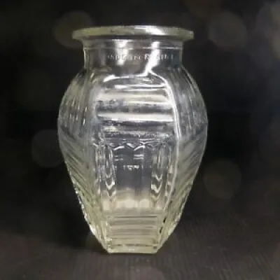 Vase récipient verre - hexagonal