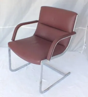 Vintage fauteuil cuir - armchair