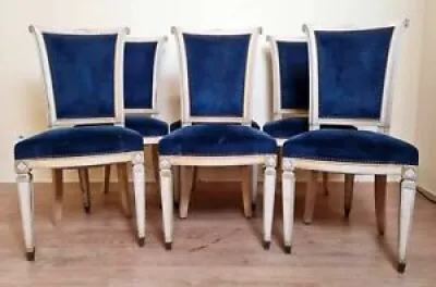 Série de 6 chaises style - consulat