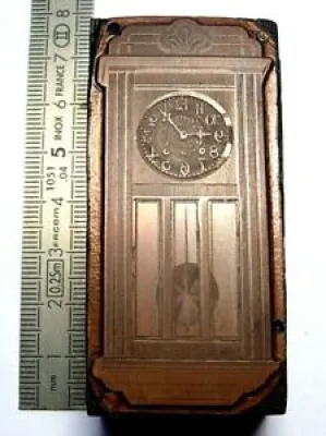 Plaque gravure Cuivre - carillon
