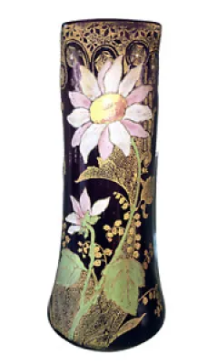 Vase émaillé 1900 manufacture - legras