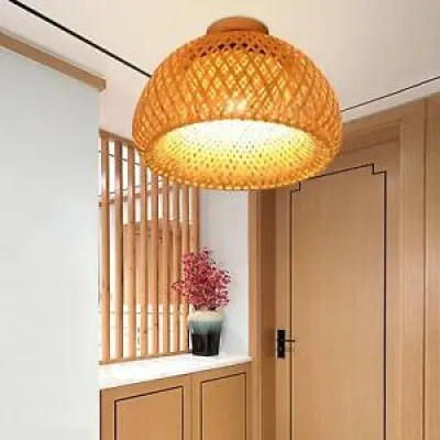 Bambou Plafonnier Luminaire - couloir