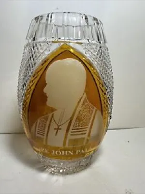 POPE JOHN PAUL II CRYSTAL - glassworks