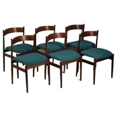 Set of 6 wooden dining - gianfranco