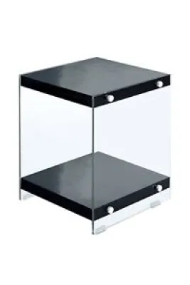 Table d'appoint verre - cube