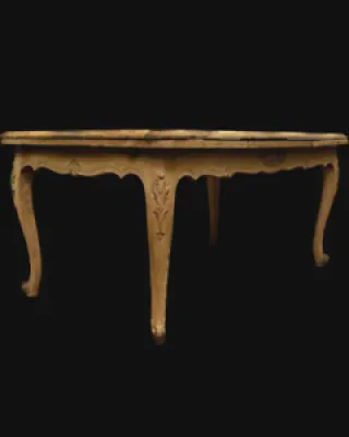Table louis XV en chêne - parquet