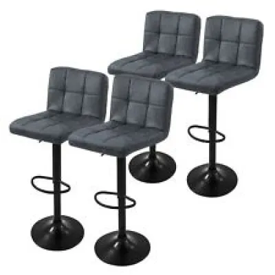 Lot 4 tabourets - anthracite