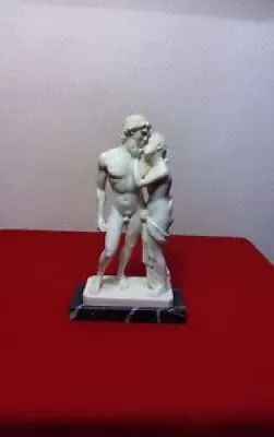 Statuette Adonis Et Vénus - granit