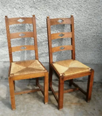 Paire chaises art déco - chalet