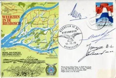 WW2 RAF cover signed by FOUR Dutch