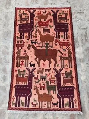 S1229 Pictorial rug Handmade