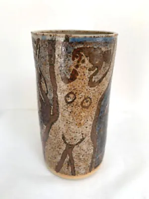 Vase cylindrique de poterie - eric