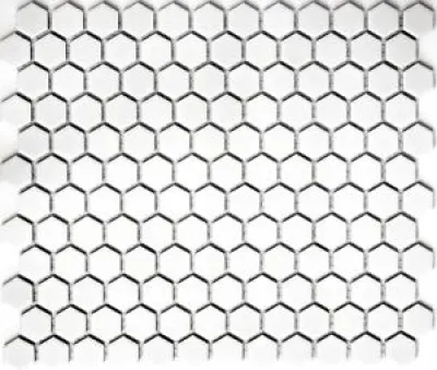 Mosaïque hexagonal Blanc