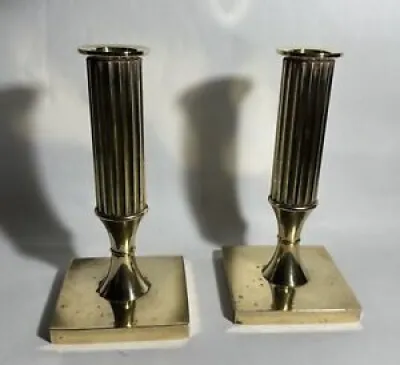 SOLID BRASS CANDLE HOLDERS - lars bergsten