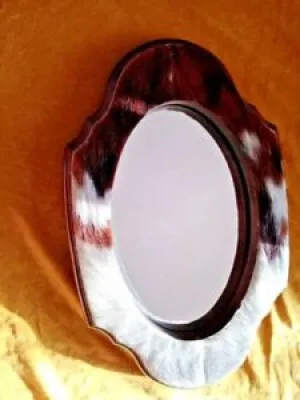 Beau et rare Miroir Ovale - contour