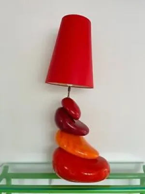 Lampe galets en céramique