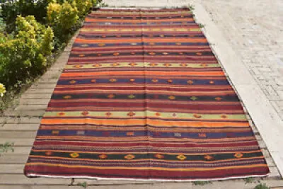 turkish Kilim 6x9 Handwoven - rug