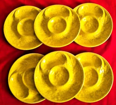 6 assiettes artichaut - pol chambost