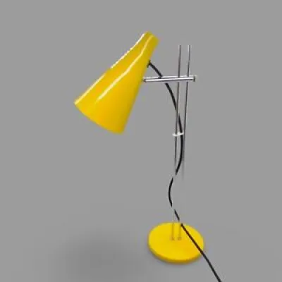 Lampe de table jaune Josef Hurka