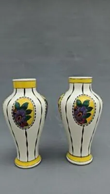 Paire De Vases Art Déco - keramis