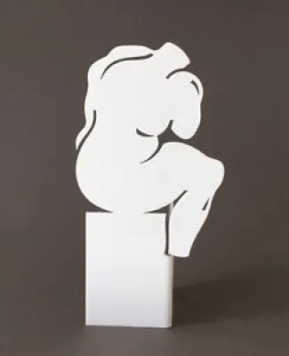Sculpture Penseur blanc