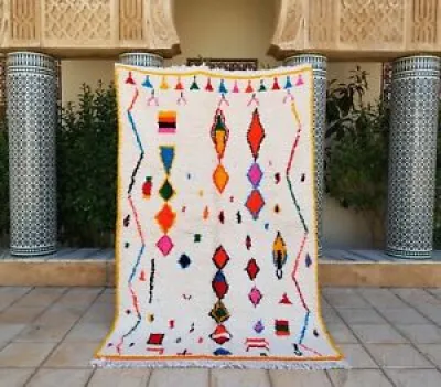 Azilal Rug 7'7x4'9Ft - colorful berber