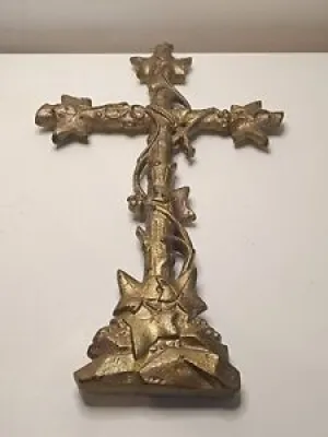 Ancienne Croix Religieuse - florale